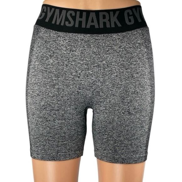 Gymshark Flex Women's Gray Gym Fitness Athletic Activewear Biker Shorts Size S - Picture 1 of 3
